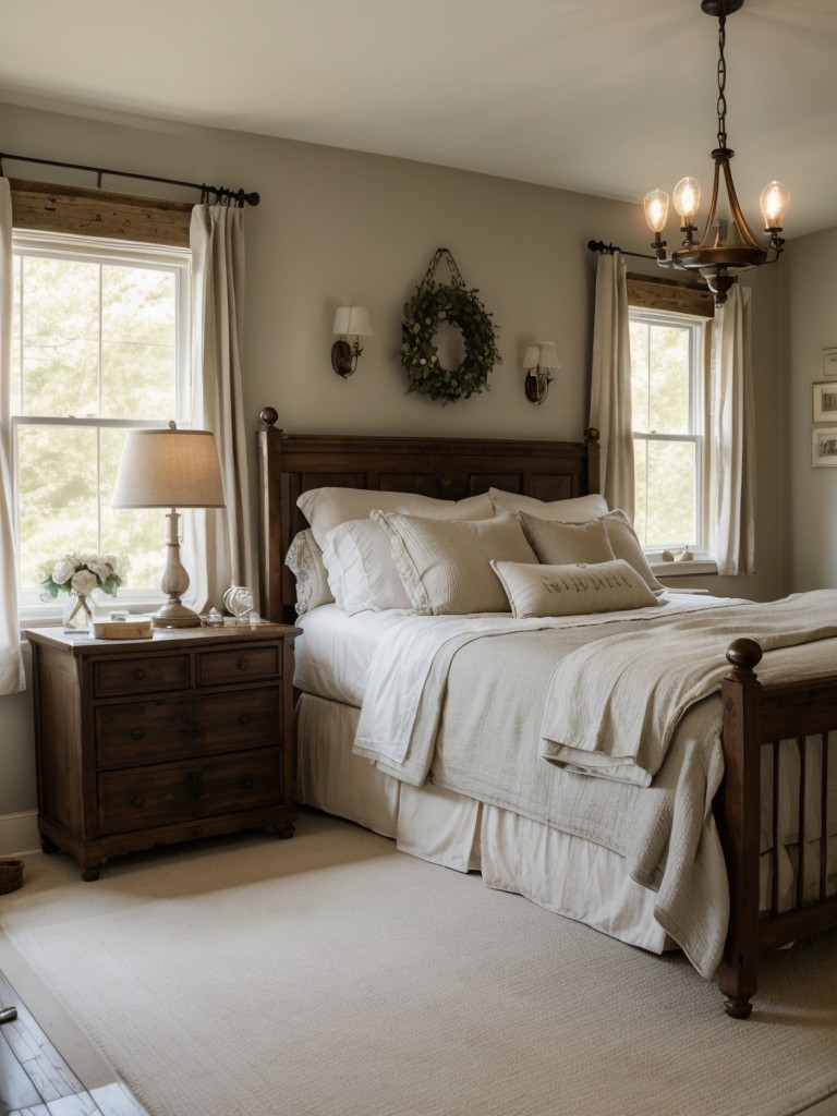 Rustic Elegance: Apartment Bedroom Decor Inspiration