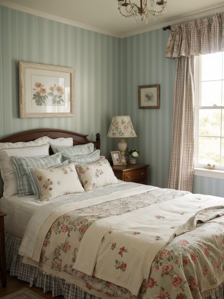 Country Vibes: Charming Mix of Patterns for Your Bedroom