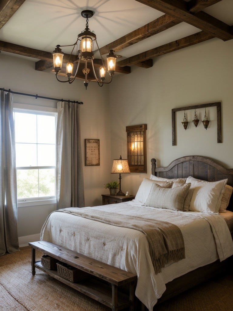 Farmhouse Chic: Vintage Lighting for a Cozy Bedroom