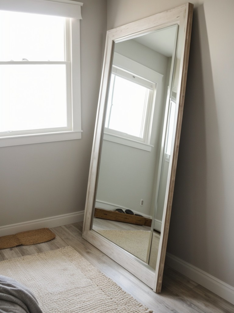 Spacious Vibes: Elevate Your Apartment with an Oversized Floor Mirror