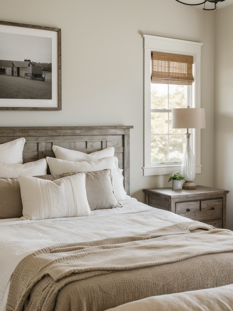 Farmhouse-Inspired Bedroom Decor: Simple and Personalized