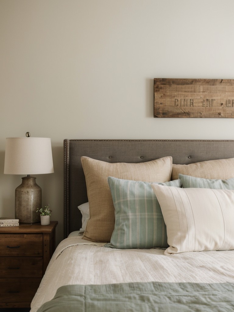 Farmhouse Chic: Colorful Apartment Bedroom Décor