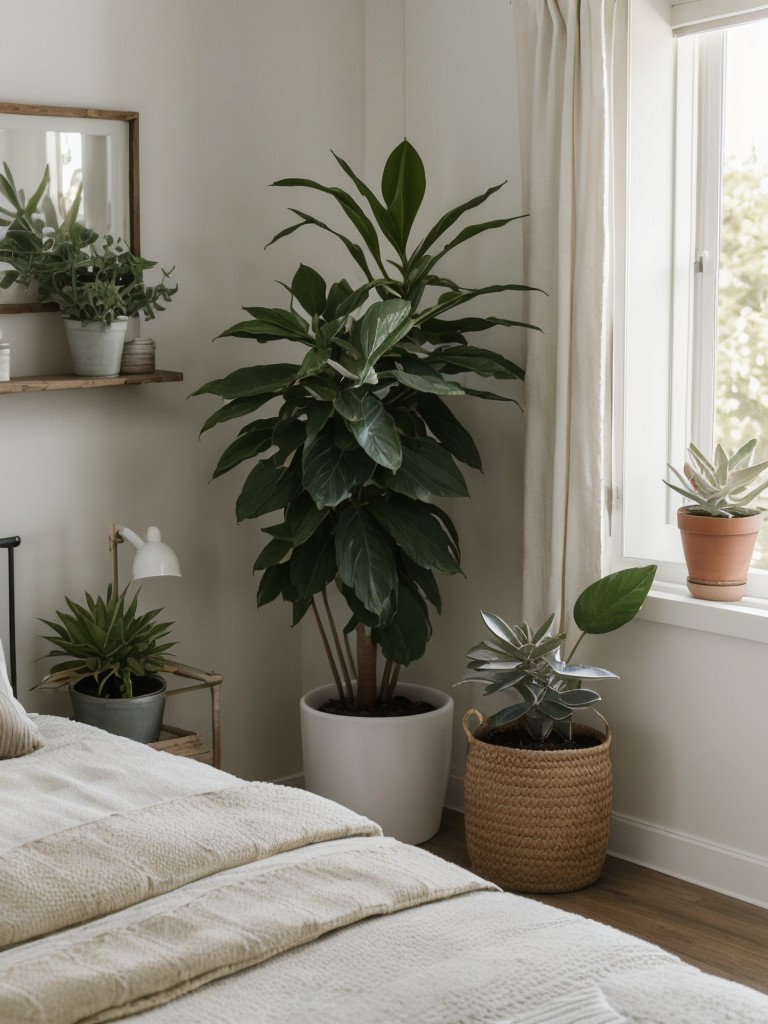 Cozy Farmhouse Vibes: Simple & Serene Apartment Bedroom