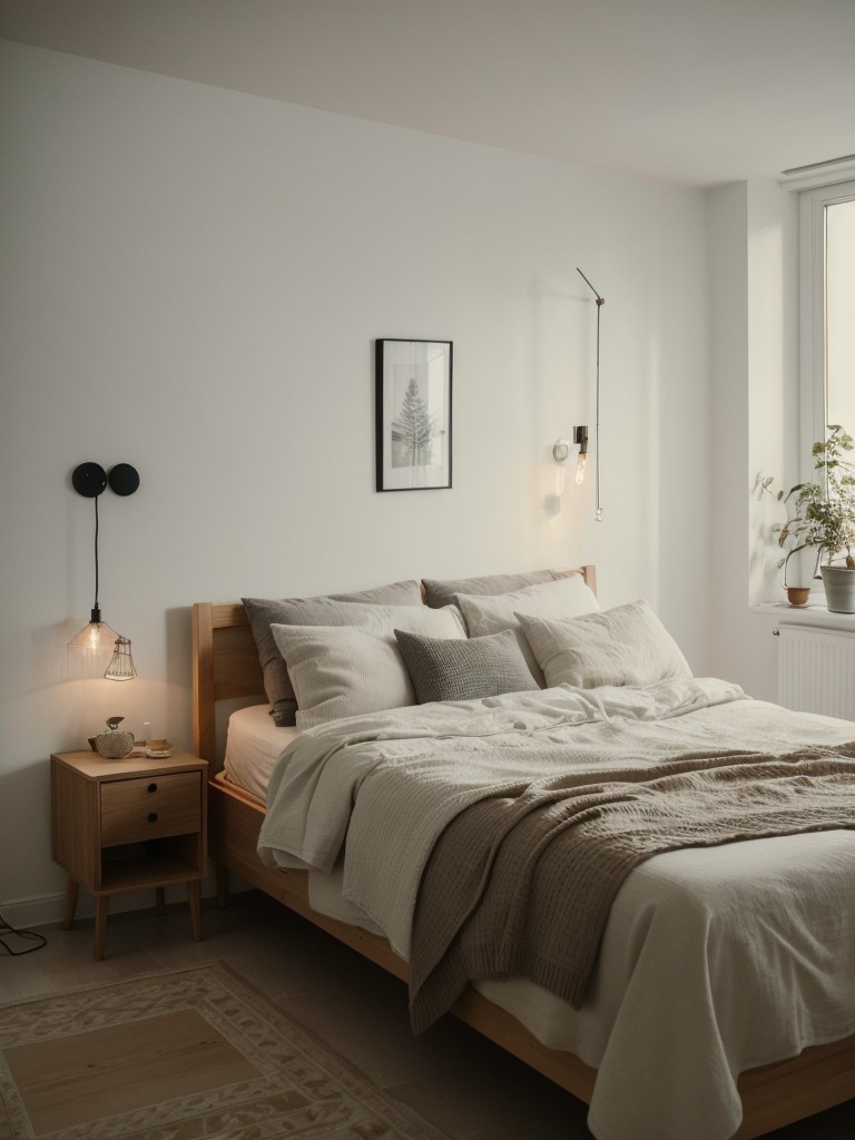 Cozy Scandinavian Bedroom Lighting Ideas for Your Apartment.