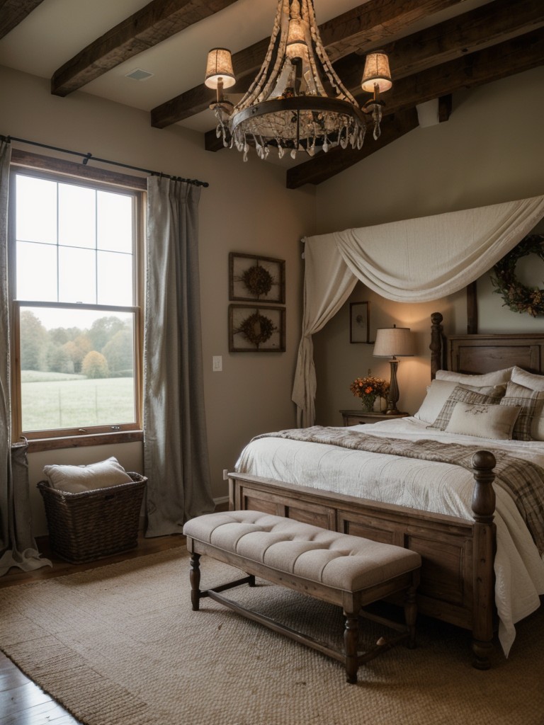 Rustic Farmhouse Vibes: Cozy Up Your Bedroom with Vintage Charm