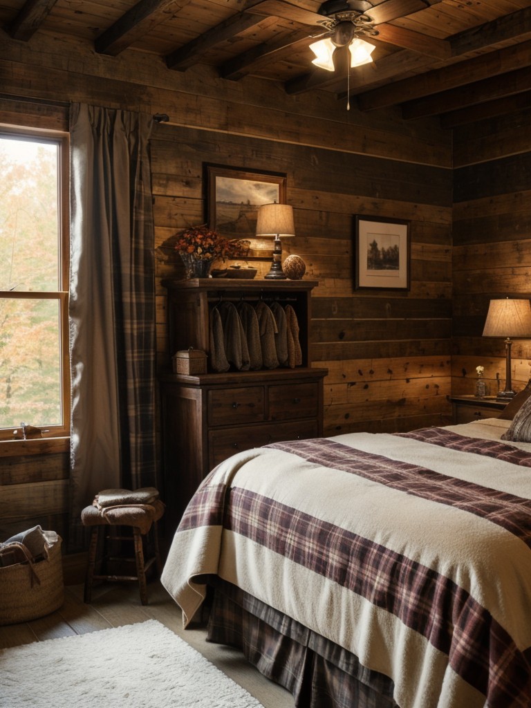 Cozy Rustic Retreat: Romantic Bedroom Decor for Fall