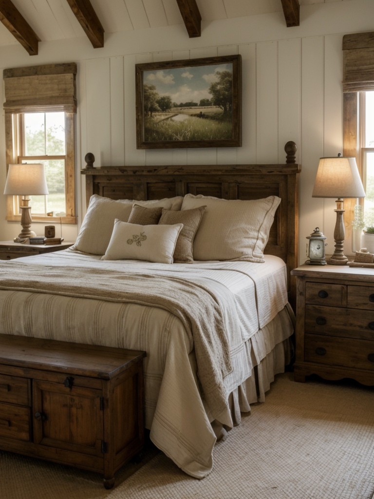 Vintage Charm for Your Apartment: Country Cottage Bedroom Decor Ideas