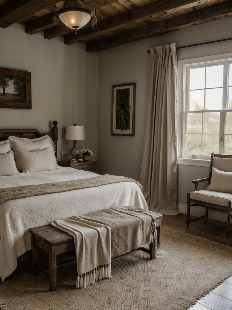 Cozy Country Vibes: Transform Your Bedroom with Rustic Chic Decor.