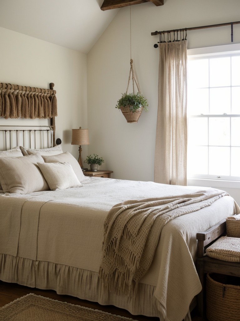 Cozy Countryside Vibes: Stylish Rustic Apartment Bedroom Inspiration!