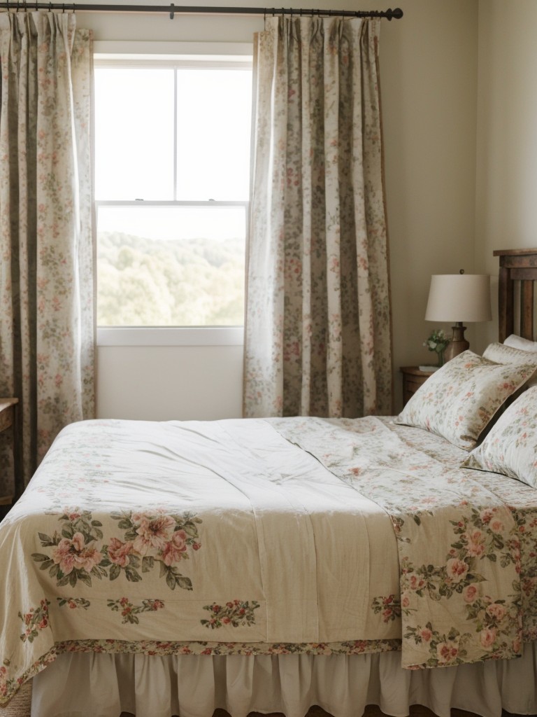 Rustic Chic: Vintage Floral Bedroom Inspiration.