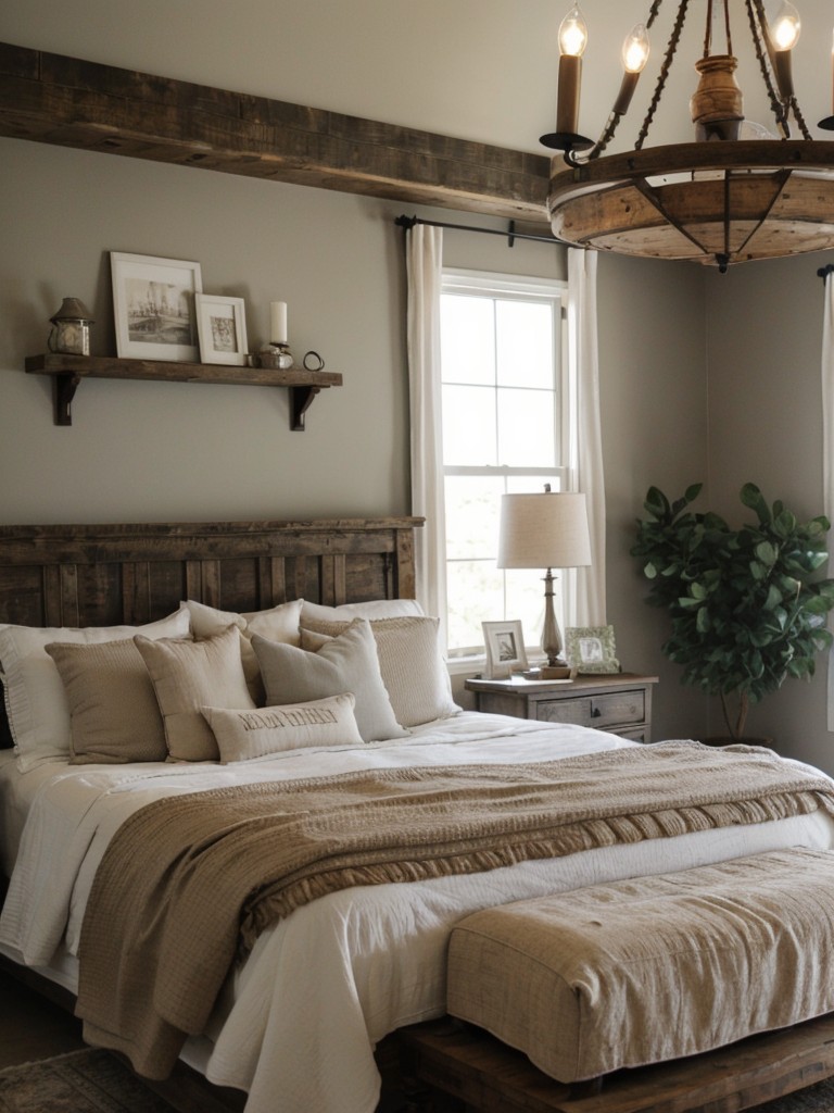 Rustic Elegance: Bedroom Decor Inspiration with a Timeless Twist.