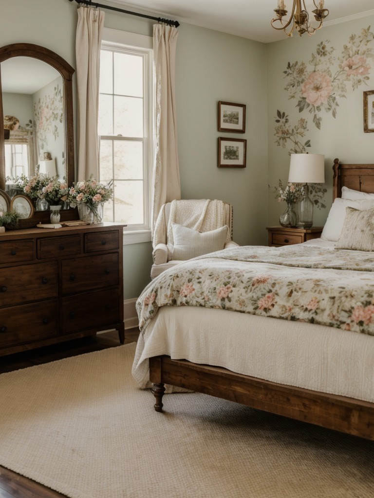 Farmhouse Charm: Vintage Bedroom Decor Ideas