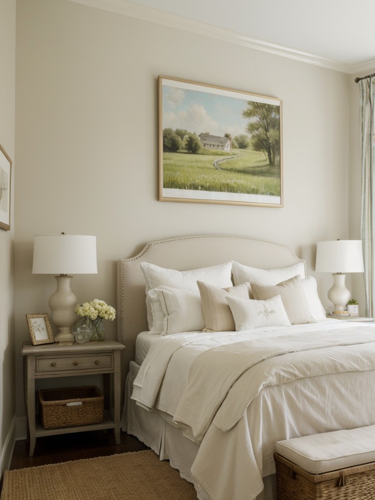 Whimsical Country Chic: Inspiring Bedroom Decor for Apartment