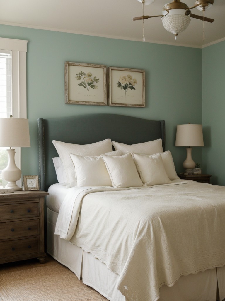 Cozy Country: Transform Your Bedroom with Statement Accent Wall!