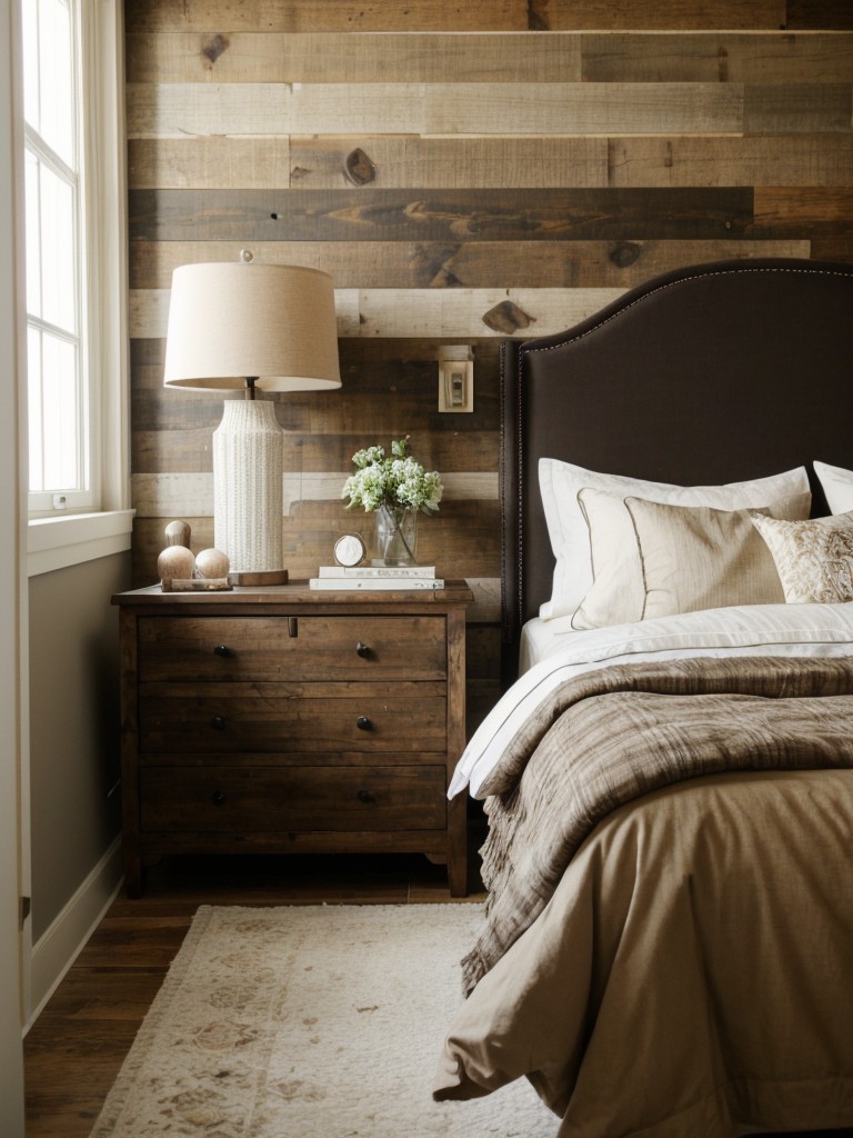 Rustic Charm for Your City Escape: Apartment Bedroom Makeover Ideas.