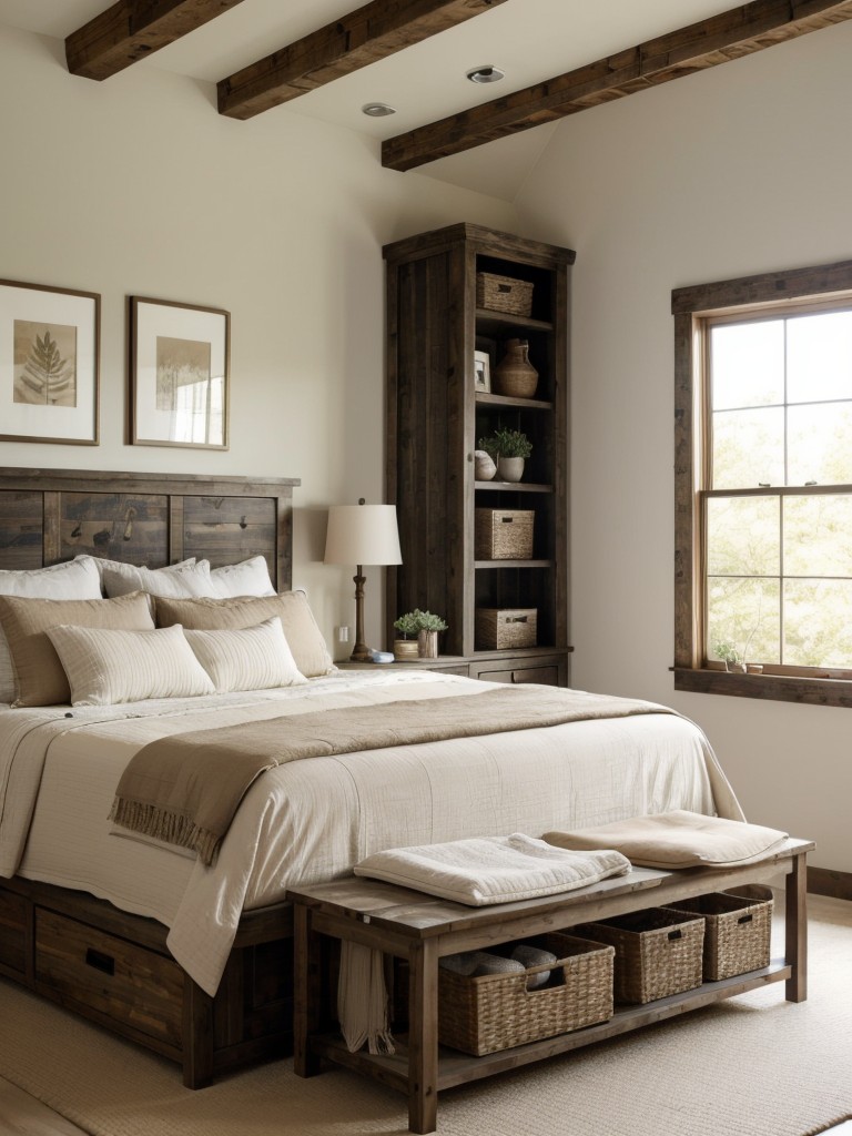 Maximize Storage: Rustic Apartment Bedroom Ideas