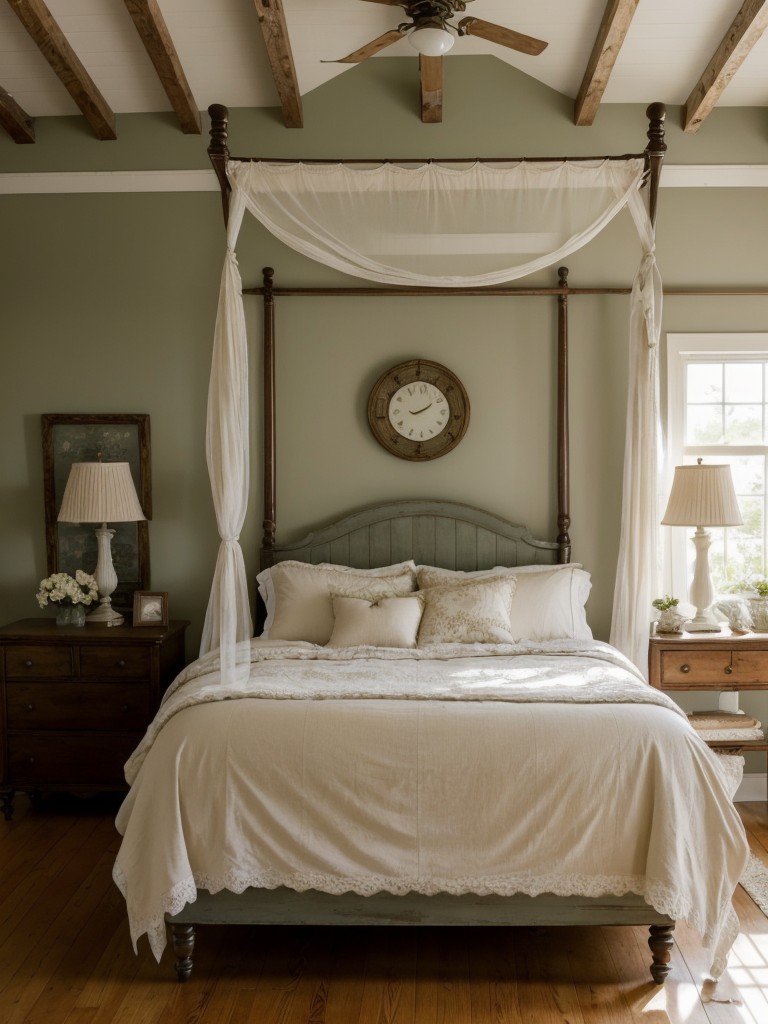 Charming Vintage Apartment: Dreamy Country Cottage Bedroom Ideas