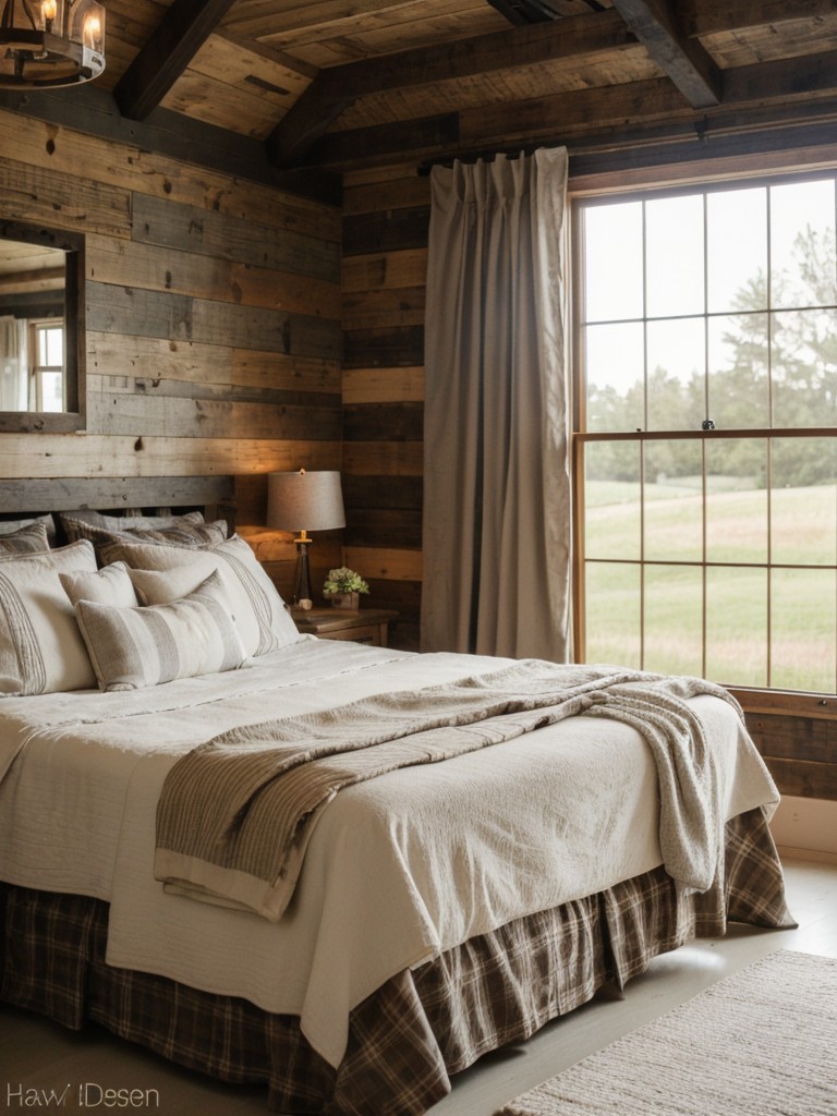 Rustic meets modern in your cozy apartment bedroom