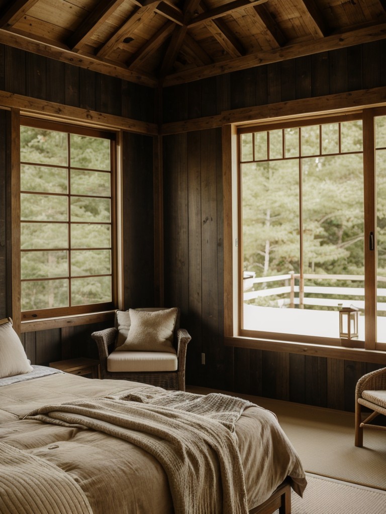 Rustic Country Bedroom: Serene Japanese-Inspired Design Tips