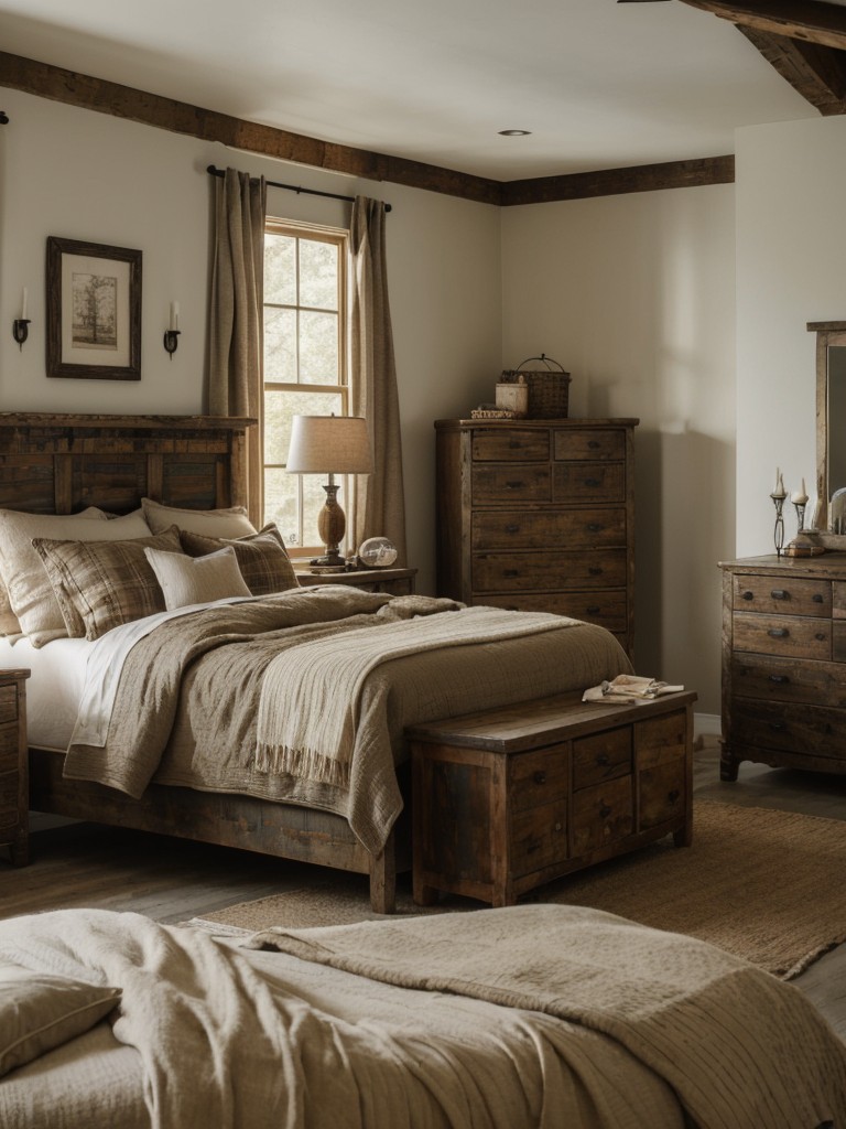 Vintage Rustic: Cozy Apartment Bedroom Ideas