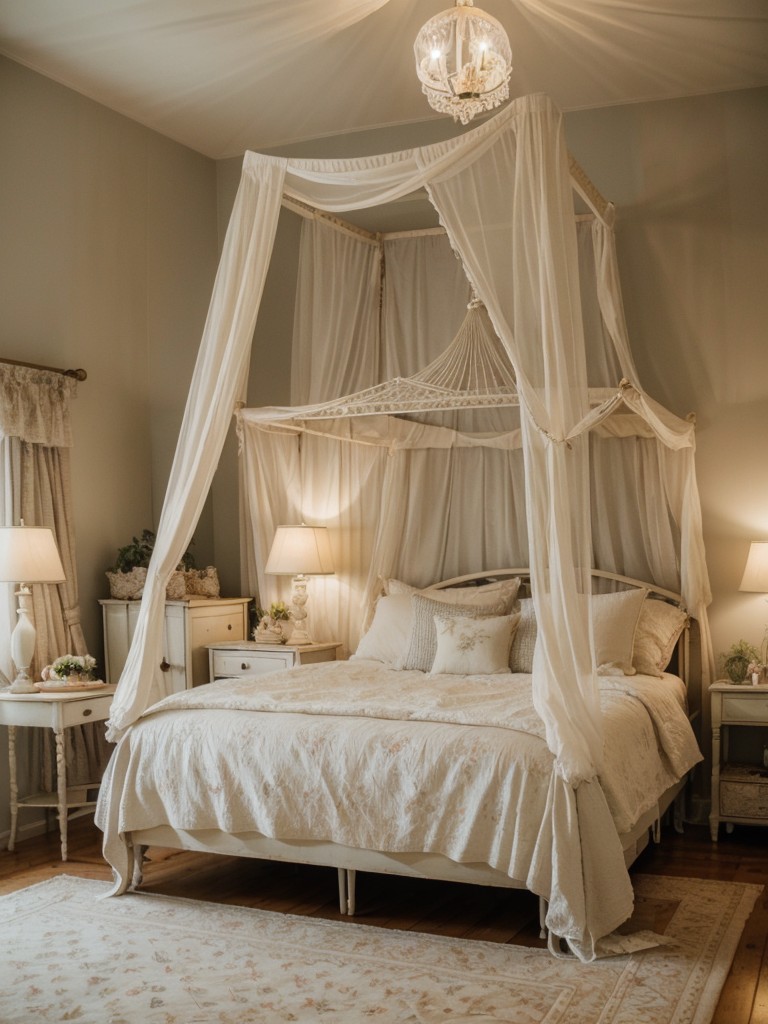 Cosy Country Bedroom: Vintage Birdcages & Fairy Lights