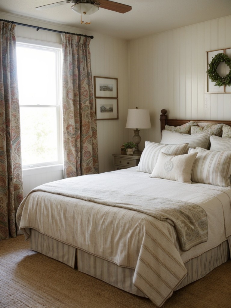 Cozy Country Vibes: Mixing Patterns & Textures for Your Bedroom