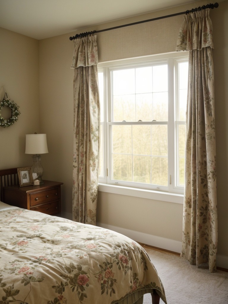 Countryside Bedroom Bliss: Embrace Nature's Beauty with Floral Décor!