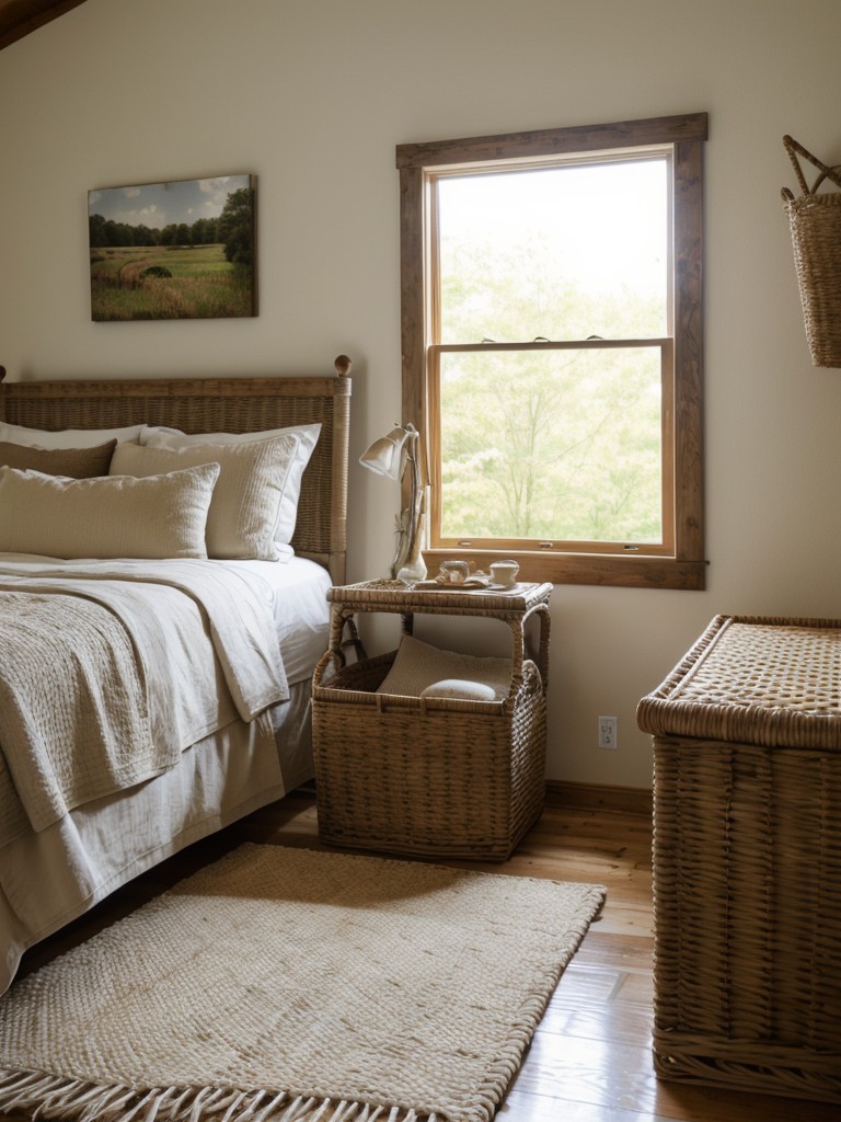 Rustic Retreat: Apartment Bedroom Decor with Natural Touches