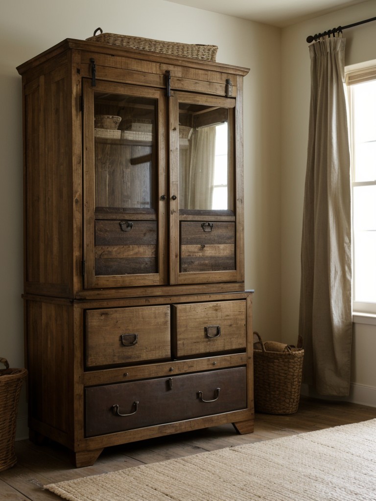 Rustic Storage Solutions for a Cozy Bedroom