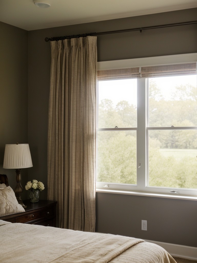 Nature-inspired apartment decor: Brighten up your space with sheer window treatments!