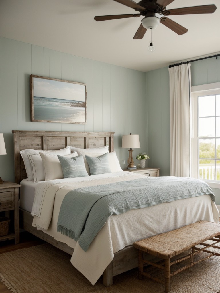 Cozy Coastal Vibes: Rustic Apartment Bedroom Decor Ideas