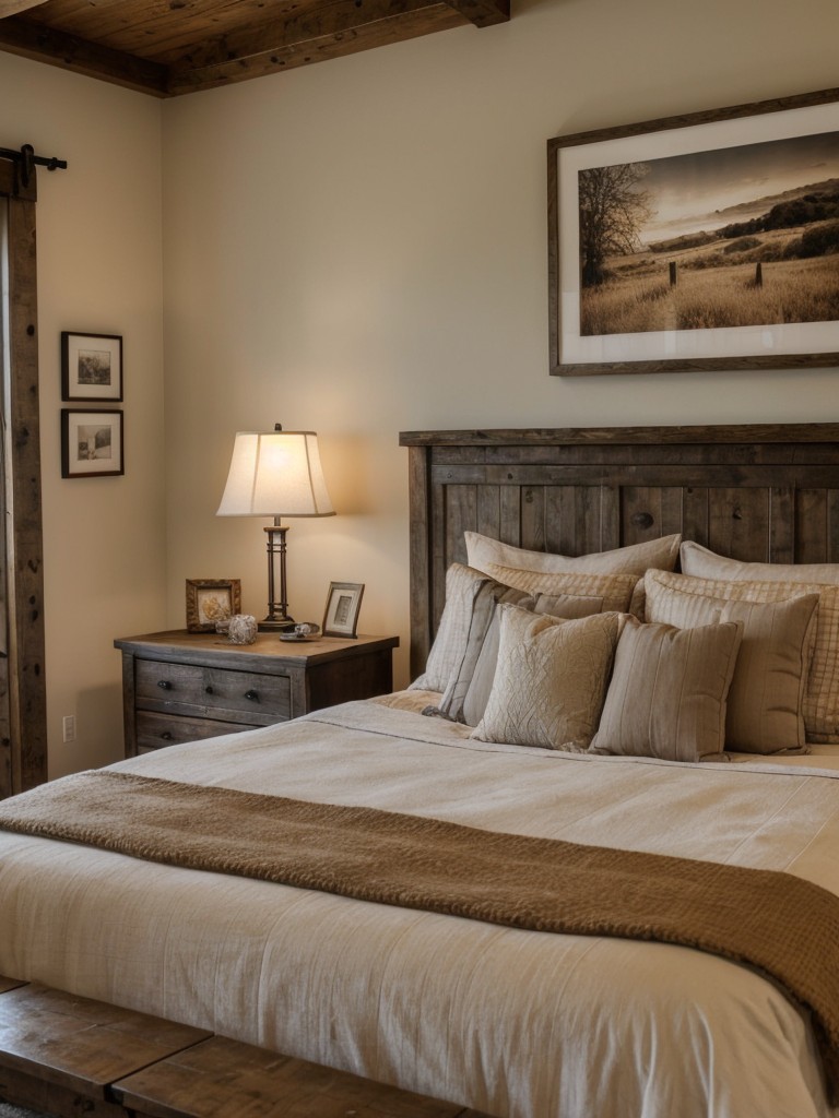 Cozy Apartment Vibes: Rustic Country Bedroom Décor Ideas