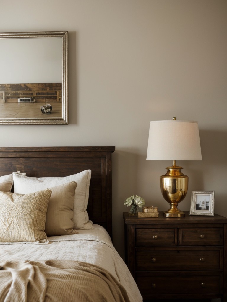 Rustic Glamour: Add Metallic Accents to Transform Your Bedroom