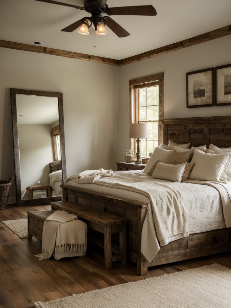 Cozy and Charming Apartment Bedroom Styling with Mirrors!