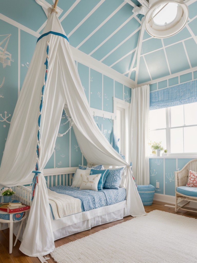 Nautical Dreamland: Whimsical Apartment Bedroom Ideas