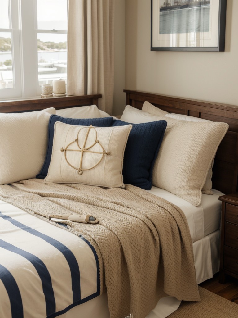 Seascape Serenity: Nautical-inspired apartment decor for a calm and cozy space.