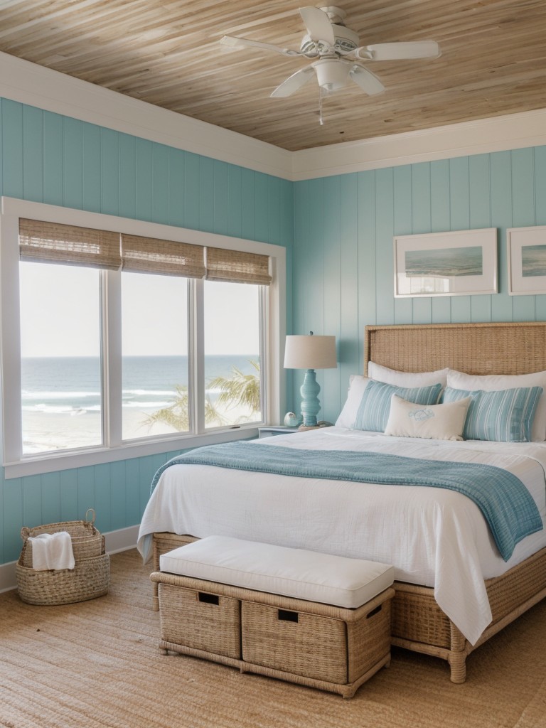 Create a Coastal Escape with Wicker Furniture: Beachy Bedroom Vibes!