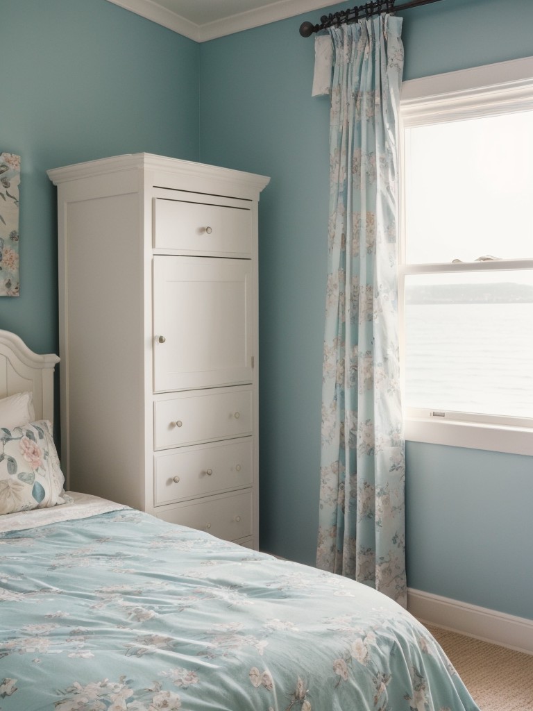 Anchor your bedroom with nautical decor for a touch of romance and vintage charm!