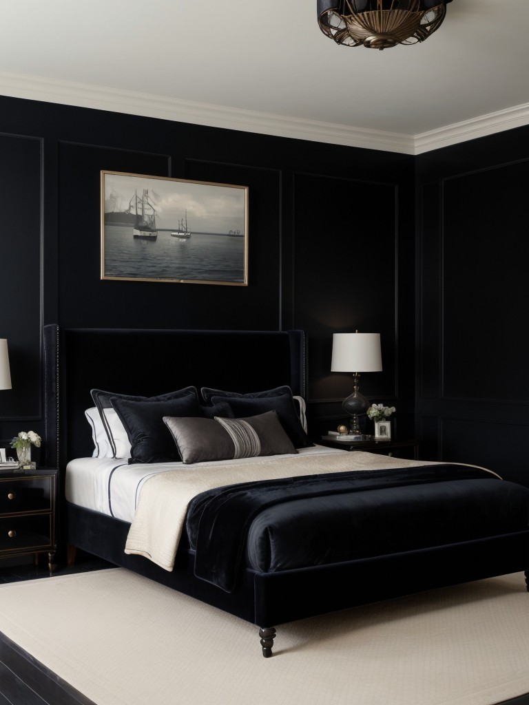 Chic & Mysterious: Dark Nautical Bedroom Inspiration