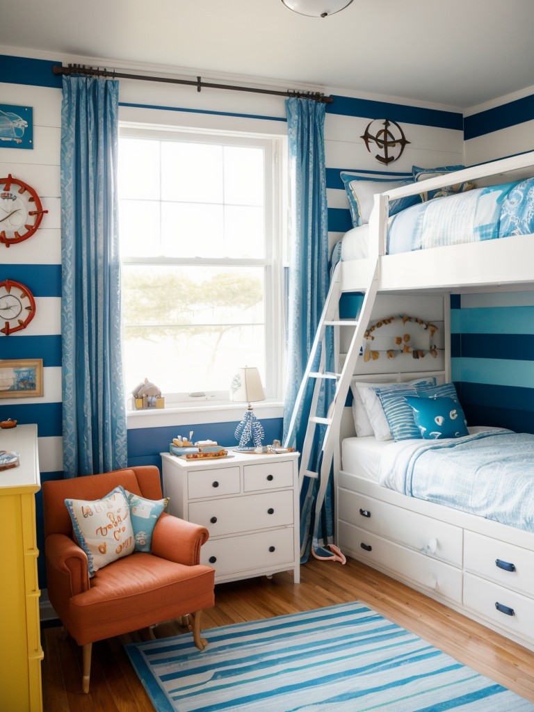 Whimsical Nautical Bedroom Ideas for Apartment Inspiration