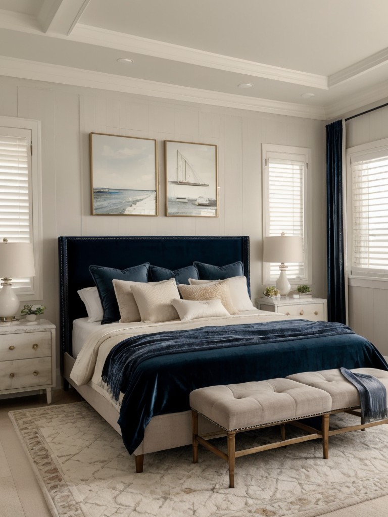 Seascape Chic: Elevate Bedroom Decor with Nautical-inspired Touches