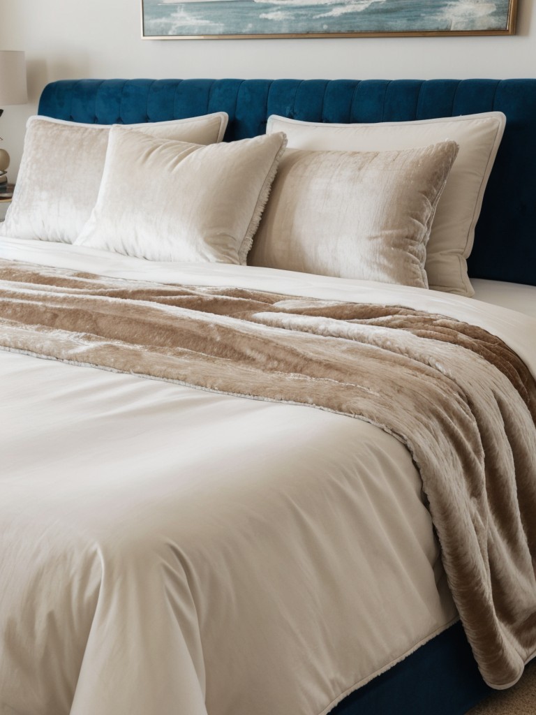 Coastal Chic: Elevate Your Apartment with Velvet Bedding & Plush Pillows