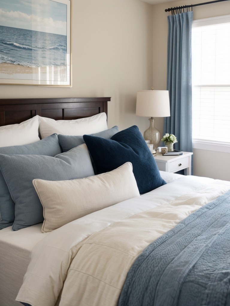 Cozy Apartment Bedroom Makeover: Nautical Vibes!