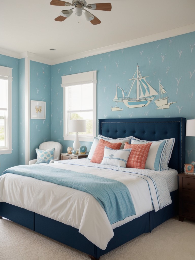 Sea-inspired bedroom: Get nautical vibes for your apartment!