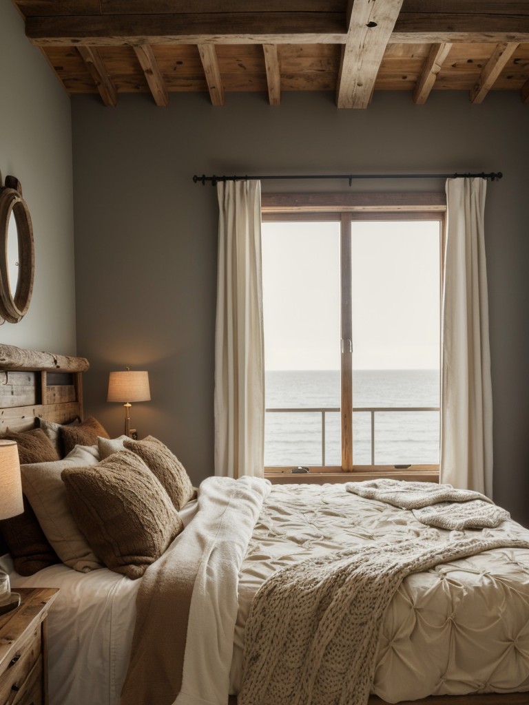 Cozy Coastal Vibes: Rustic & Earthy Apartment Bedroom Inspiration!