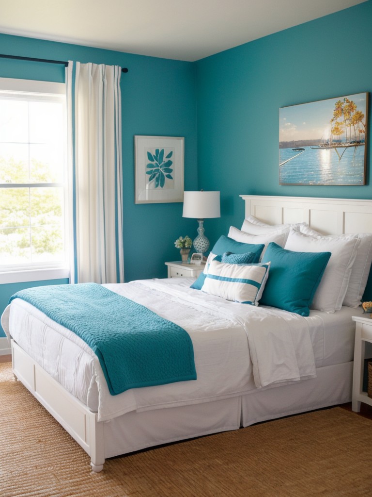 Nautical Bedroom Decor: Splash of Color for an Energizing Space!