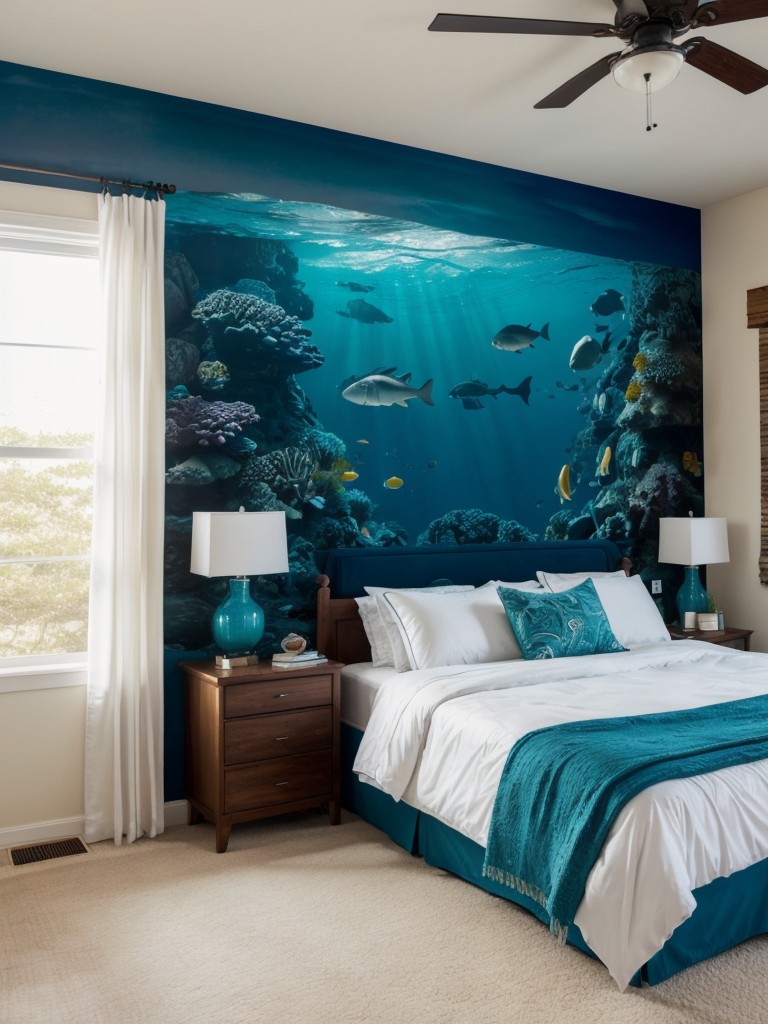 Create an Underwater Oasis with a Custom Mural in Your Bedroom!