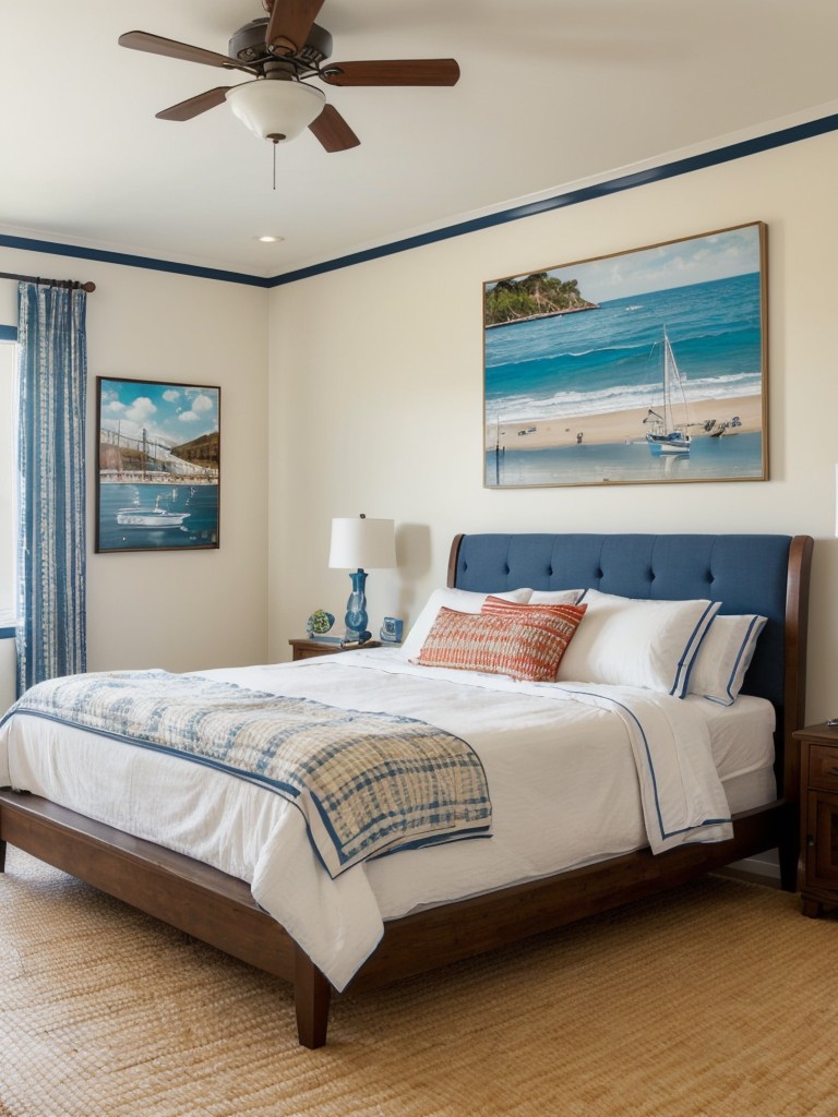 Seaside Vibes: Transform Your Bedroom with Nautical Decor!