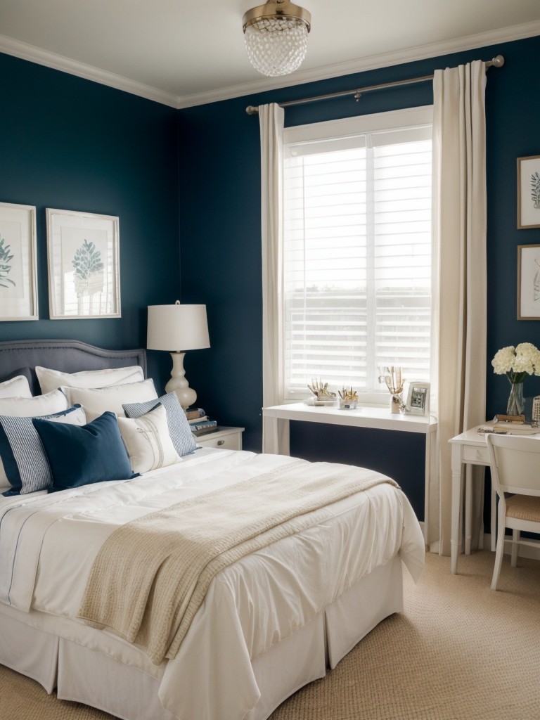 Seaside Chic: Transform Your Apartment Bedroom with Nautical Decor!