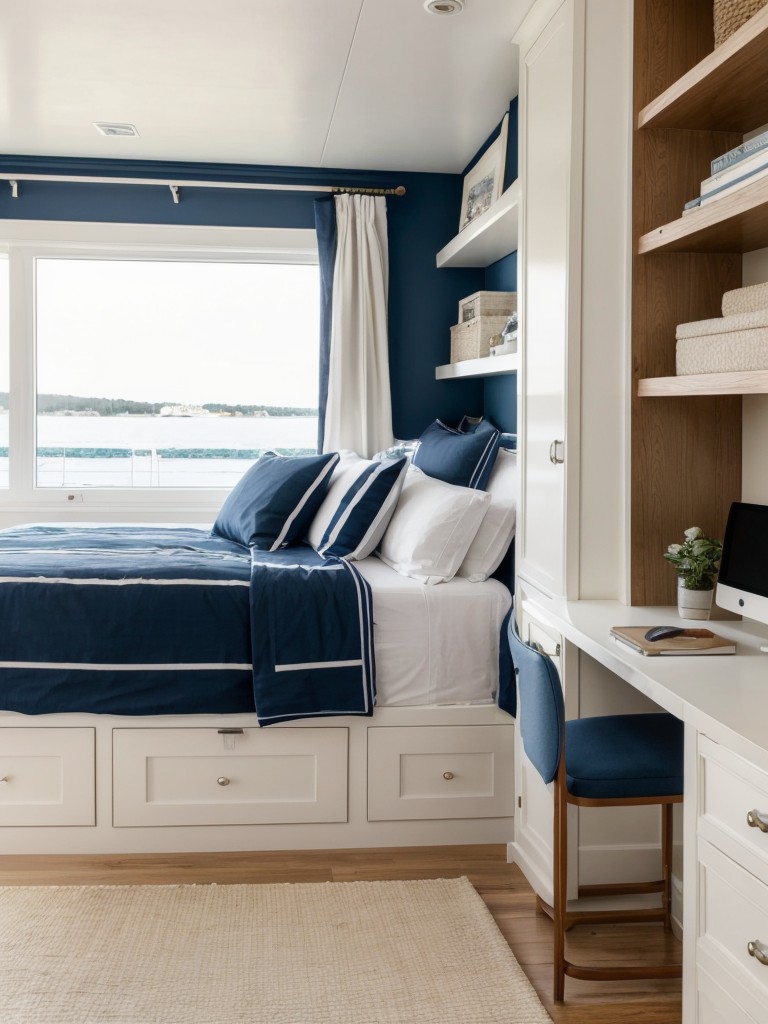 Ahoy, Admirable Apartments: Nautical Bedroom Decor for Clever Spaces